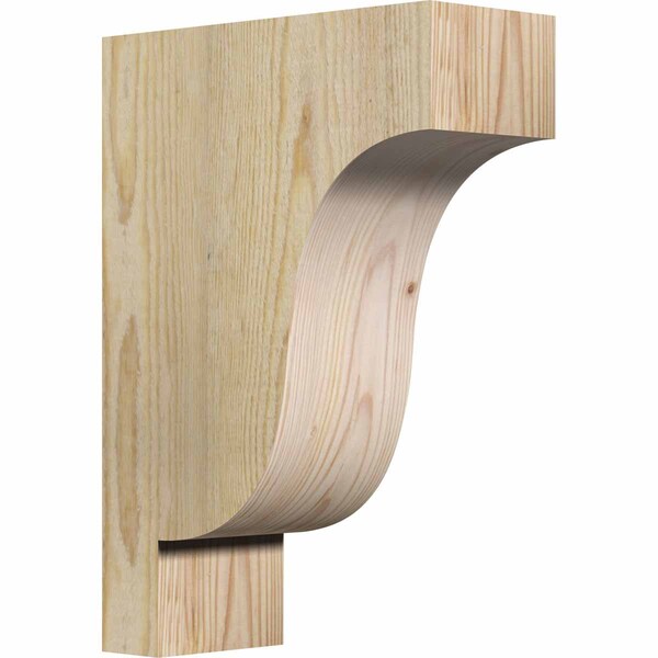 Ekena Millwork Newport Rough Sawn Corbel, Douglas Fir, 4"W x 10"D x 14"H COR04X10X14NEW00RDF - main